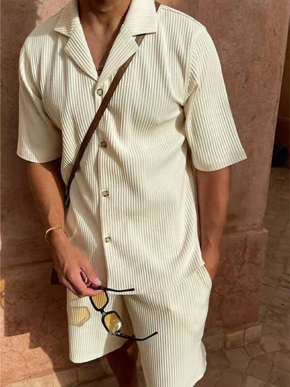 [BUY 1 GET 1 FREE] Madrid Premium Shirt & Shorts Set